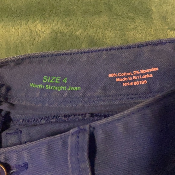 Lilly Pulitzer Worth Straight Jean blue size 4 - Picture 3 of 3